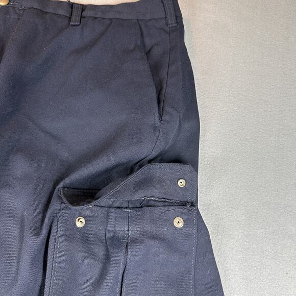Steelguard FR Performance Cargo Pants Mens 42x30 Navy Flame Resistant Workwear - Picture 10 of 12